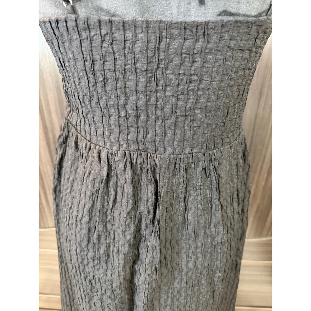 ASTR The Label Medium Lyocell Blend Black Textured Midi Dress Whimsycore Resort - Picture 9 of 11
